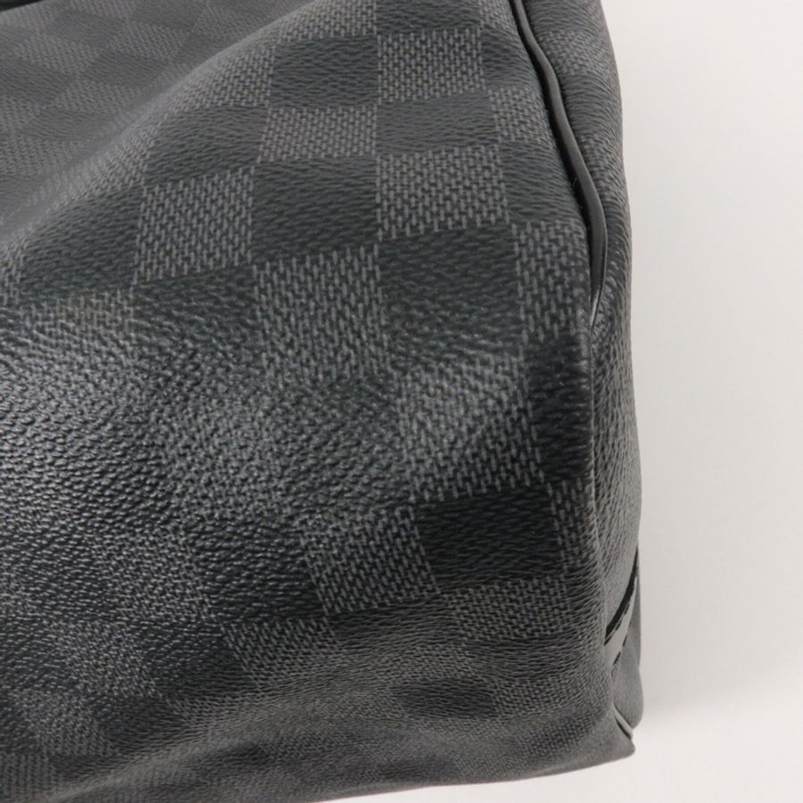 LOUIS VUITTON Damier Graphite Keepall 45 Bandouliere手挽肩背兩用袋-13