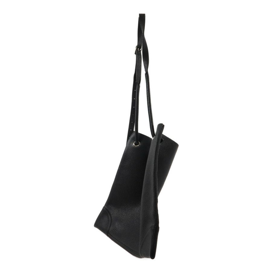 HERMES Clemence皮革Silky City肩背袋Noir-2