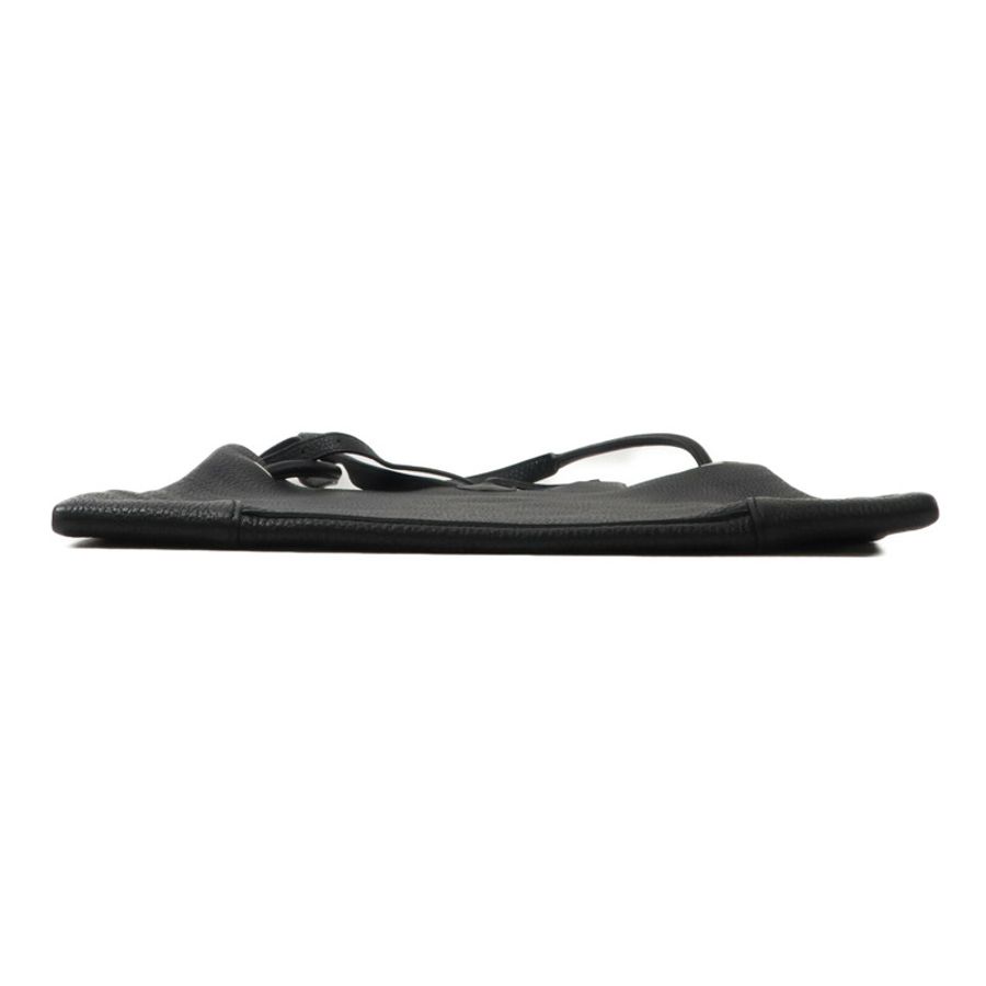 HERMES Clemence皮革Silky City肩背袋Noir-3