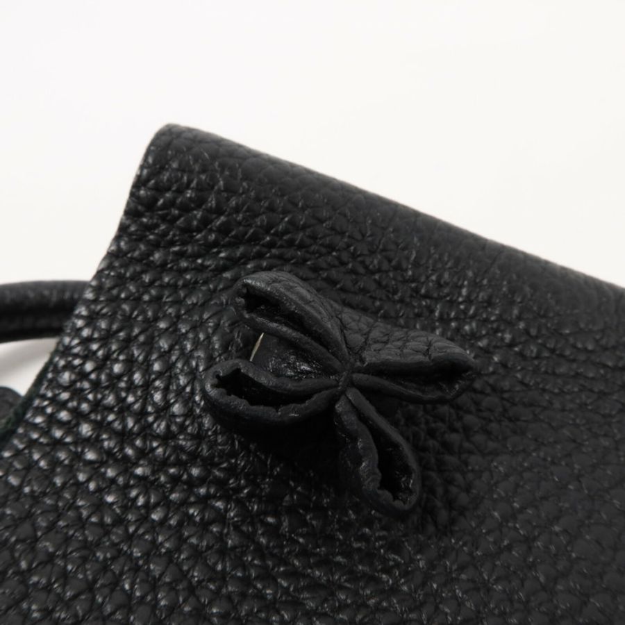 HERMES Clemence皮革Silky City肩背袋Noir-8