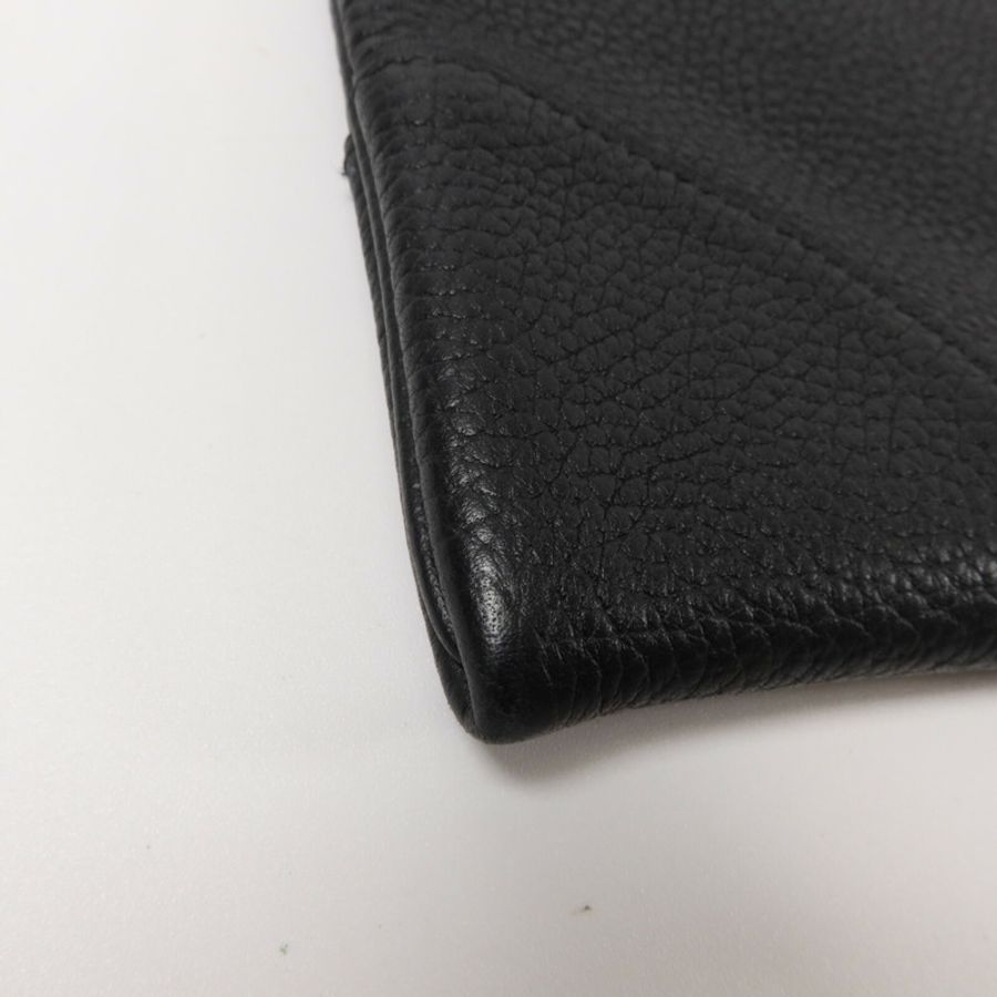 HERMES Clemence皮革Silky City肩背袋Noir-10