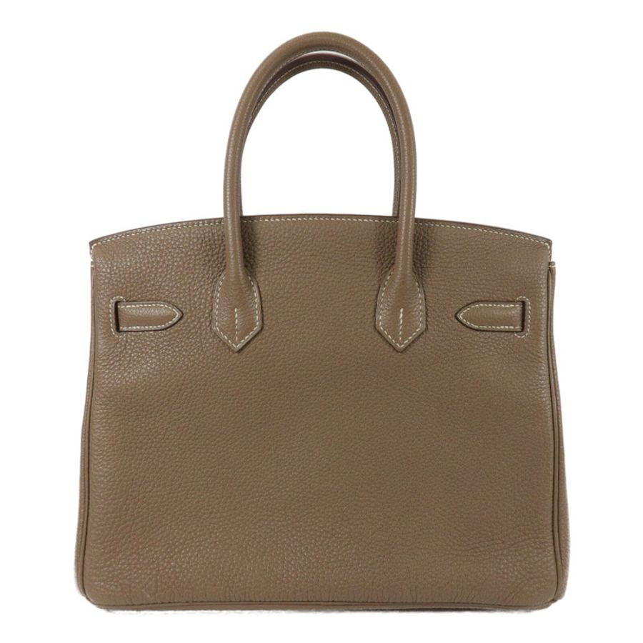 HERMES Togo皮革Birkin 30手挽袋Etoupe-1