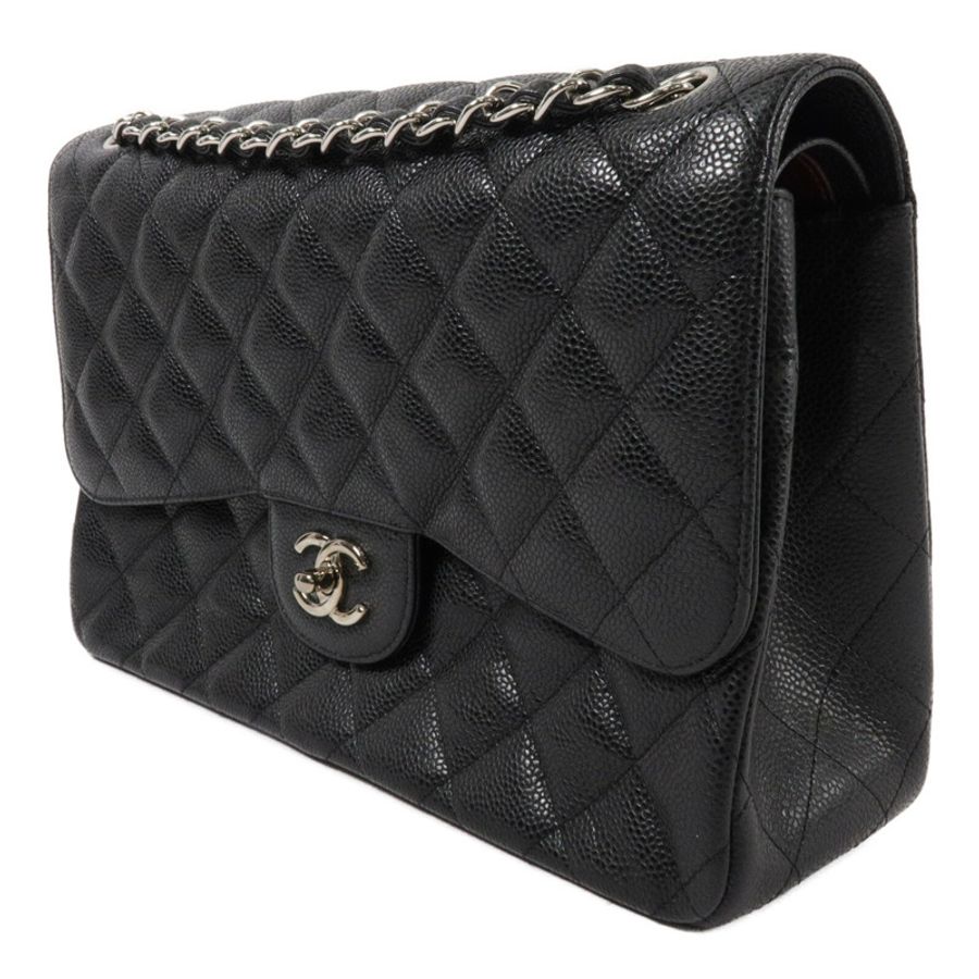 CHANEL 牛皮皮革Large Classic鏈帶肩背袋-2