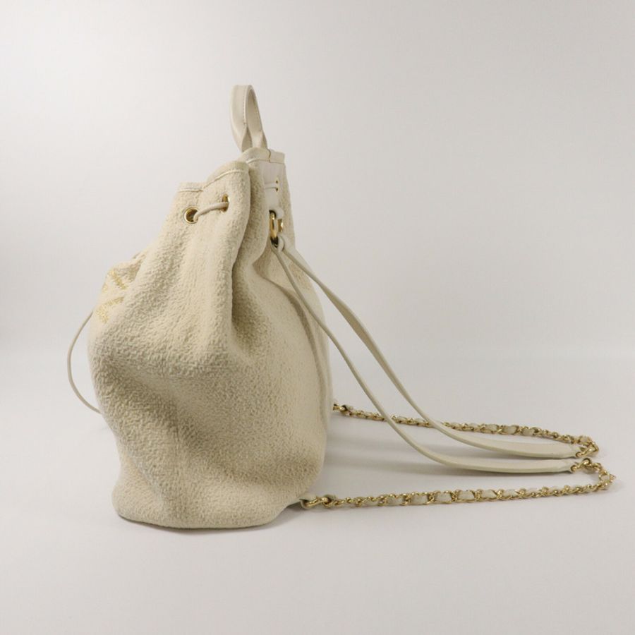 CHANEL 帆布Deauville Backpack背包-10