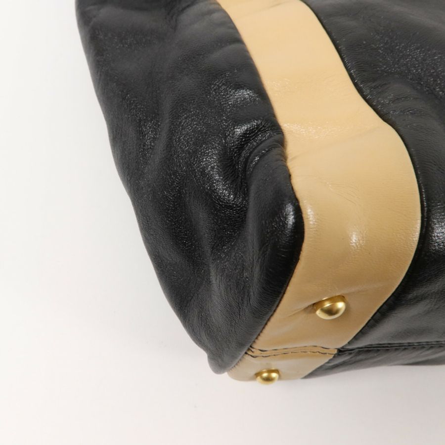 CHANEL 羊皮皮革Vintage Shoulder Bag鏈帶手挽袋-12