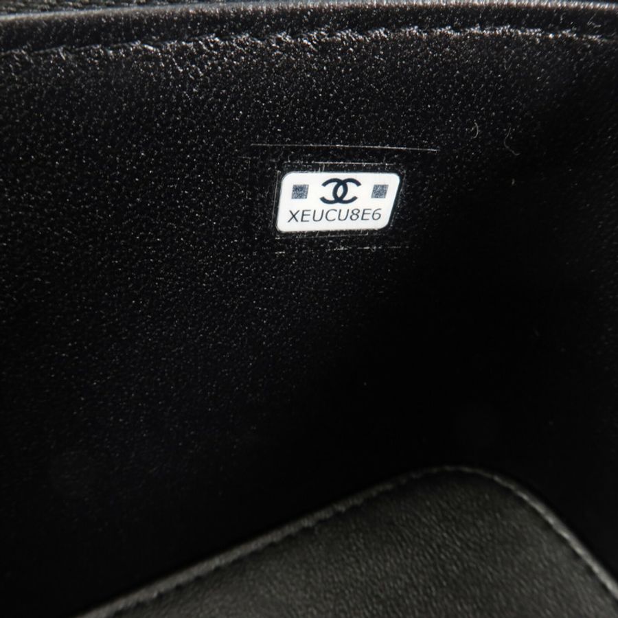 CHANEL 羊皮皮革Handle Vanity Case鏈帶手挽肩背兩用袋-7