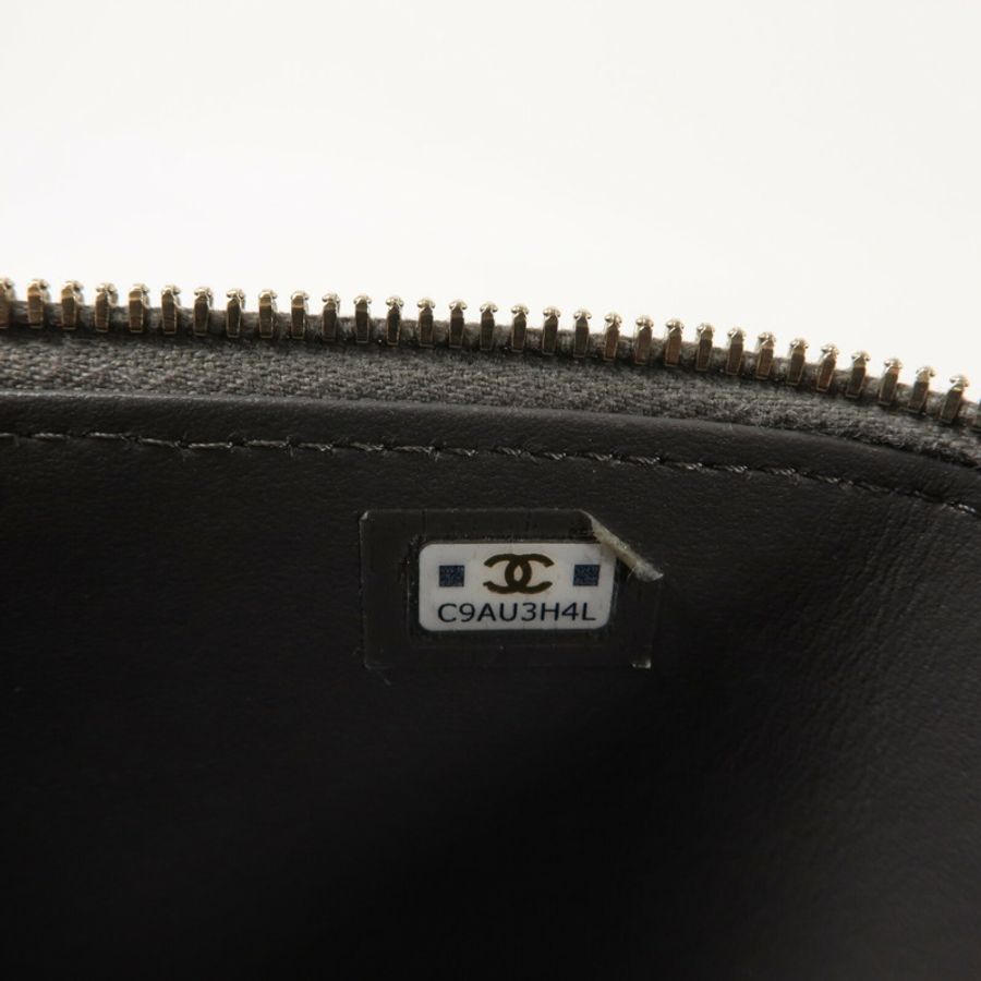 CHANEL 羊皮皮革Vanity Bag鏈帶手挽肩背兩用袋-6