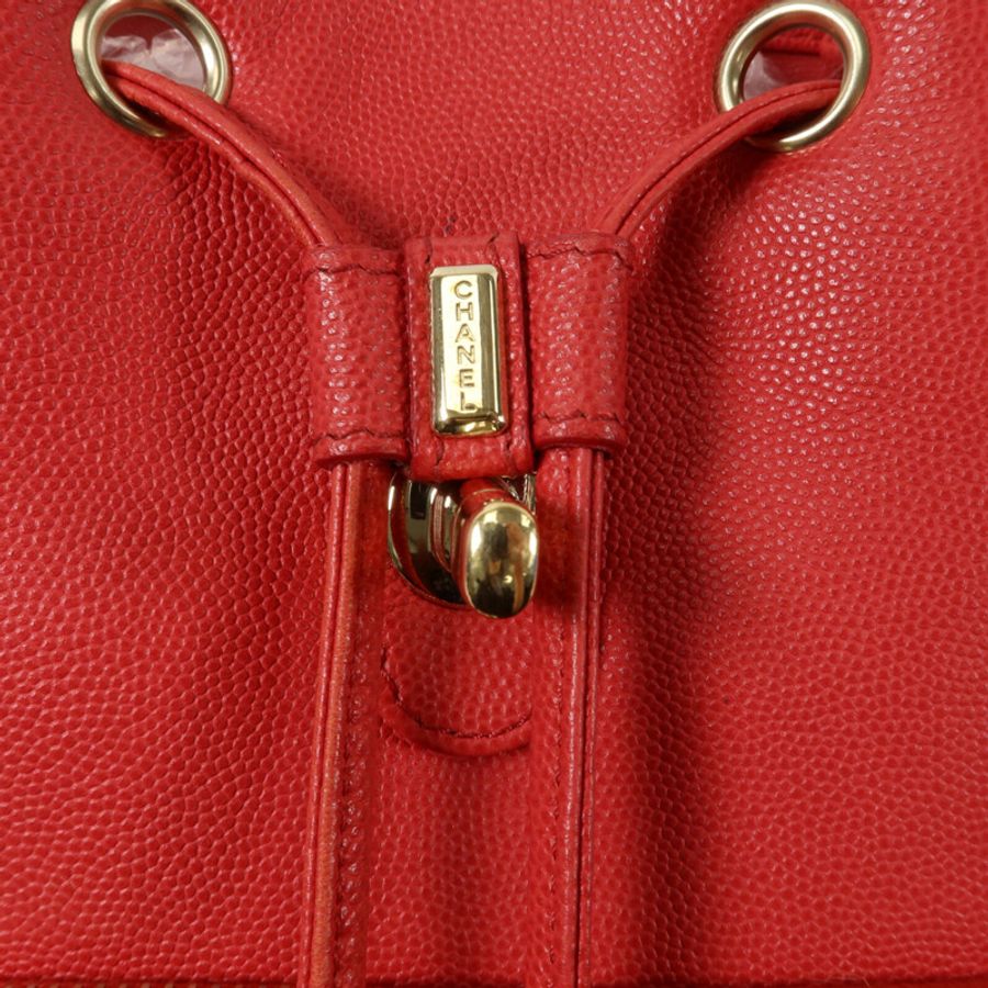 CHANEL 牛皮皮革Affinity Backpack背包-8