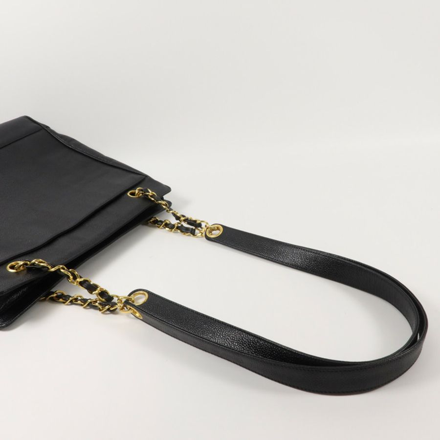 CHANEL 牛皮皮革Vintage Totebag手挽袋-9