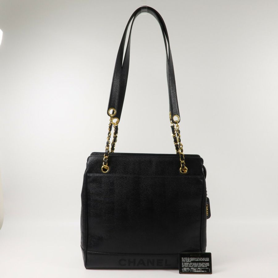 CHANEL 牛皮皮革Vintage Totebag手挽袋-10