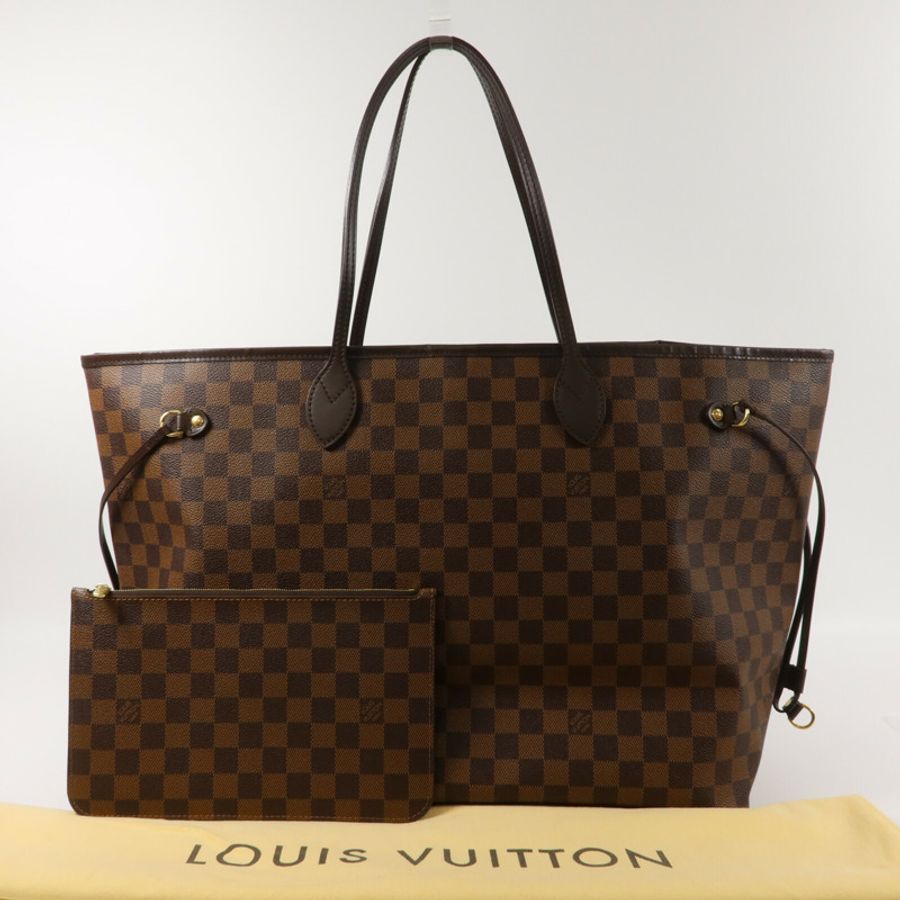 LOUIS VUITTON Damier Neverfull GM手挽袋-8