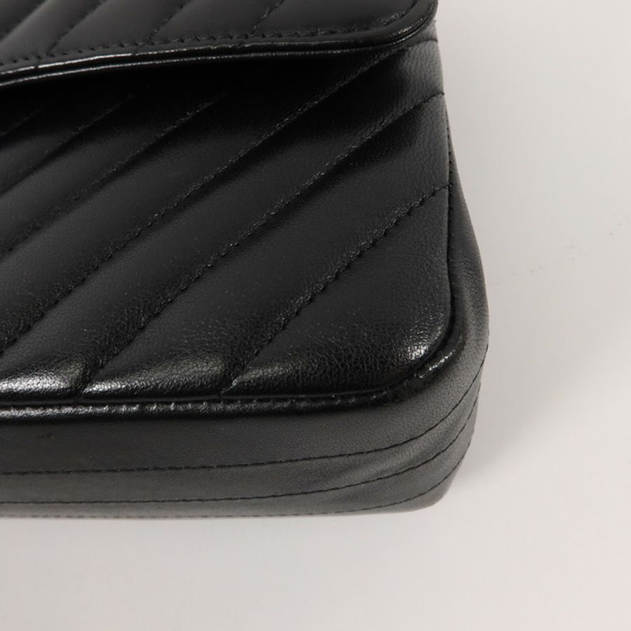 CHANEL 羊皮皮革Classic 25鏈帶肩背袋-13