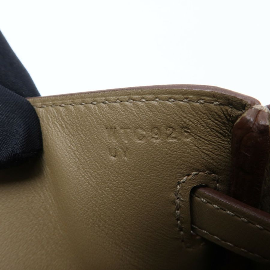HERMES Swift皮革Kelly Moove銀扣肩背袋Etoupe-6