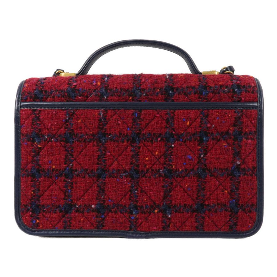 CHANEL Tweed Top Handle Flap Bag鏈帶肩背袋-1
