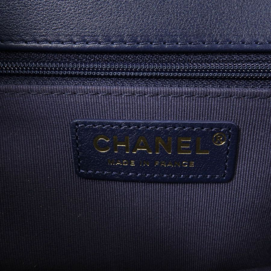 CHANEL Tweed Top Handle Flap Bag鏈帶肩背袋-5