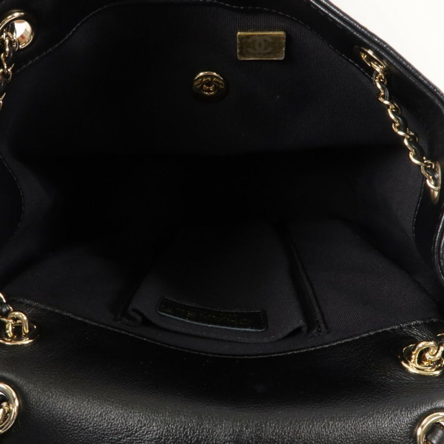 CHANEL 牛皮皮革Duma Backpack Large鏈帶背包-4