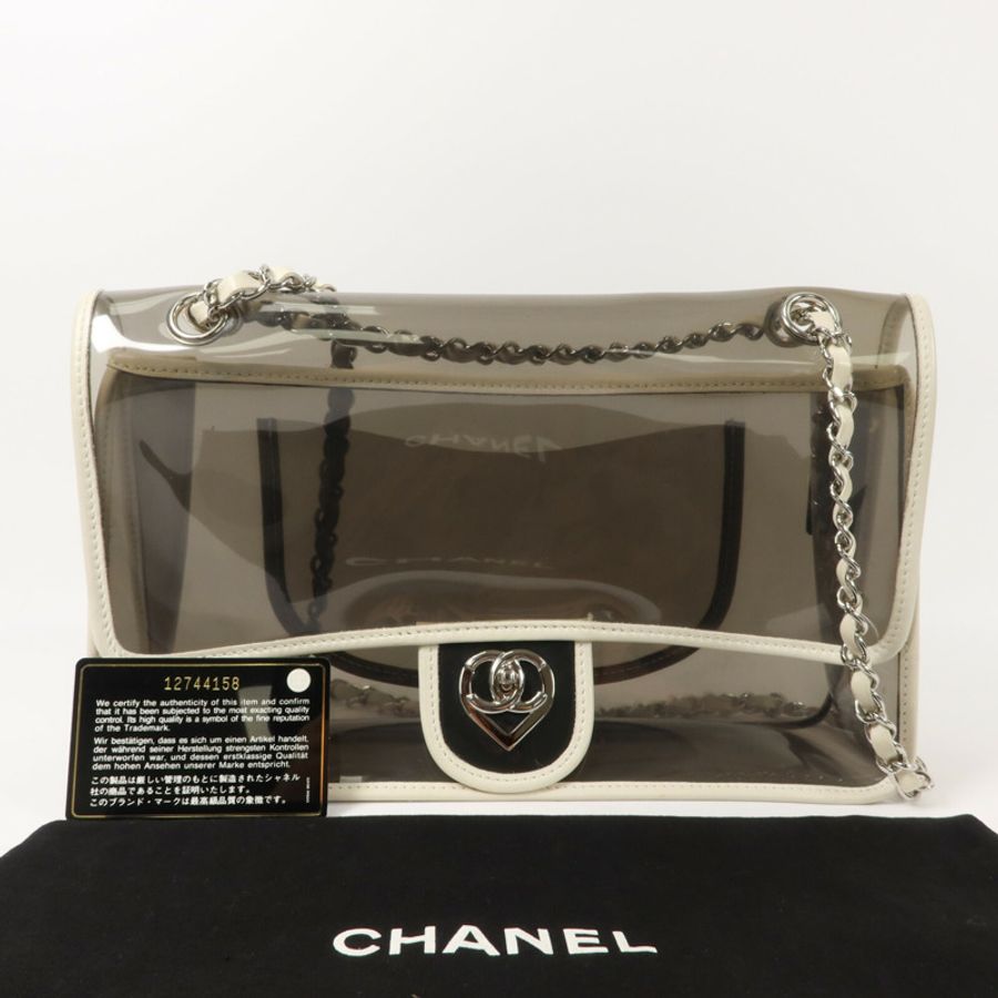 CHANEL PVC Chain Shoulder Bag鏈帶肩背袋-9