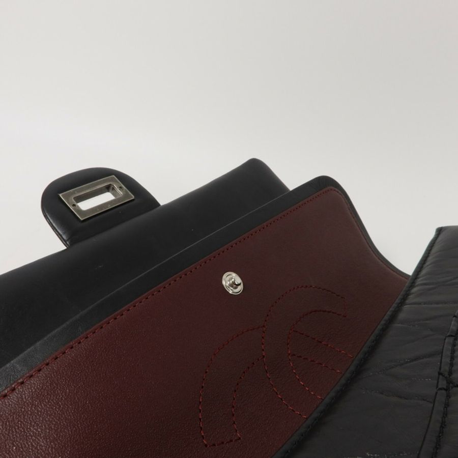 CHANEL 牛皮皮革2.55 Small鏈帶手挽肩背兩用袋-7