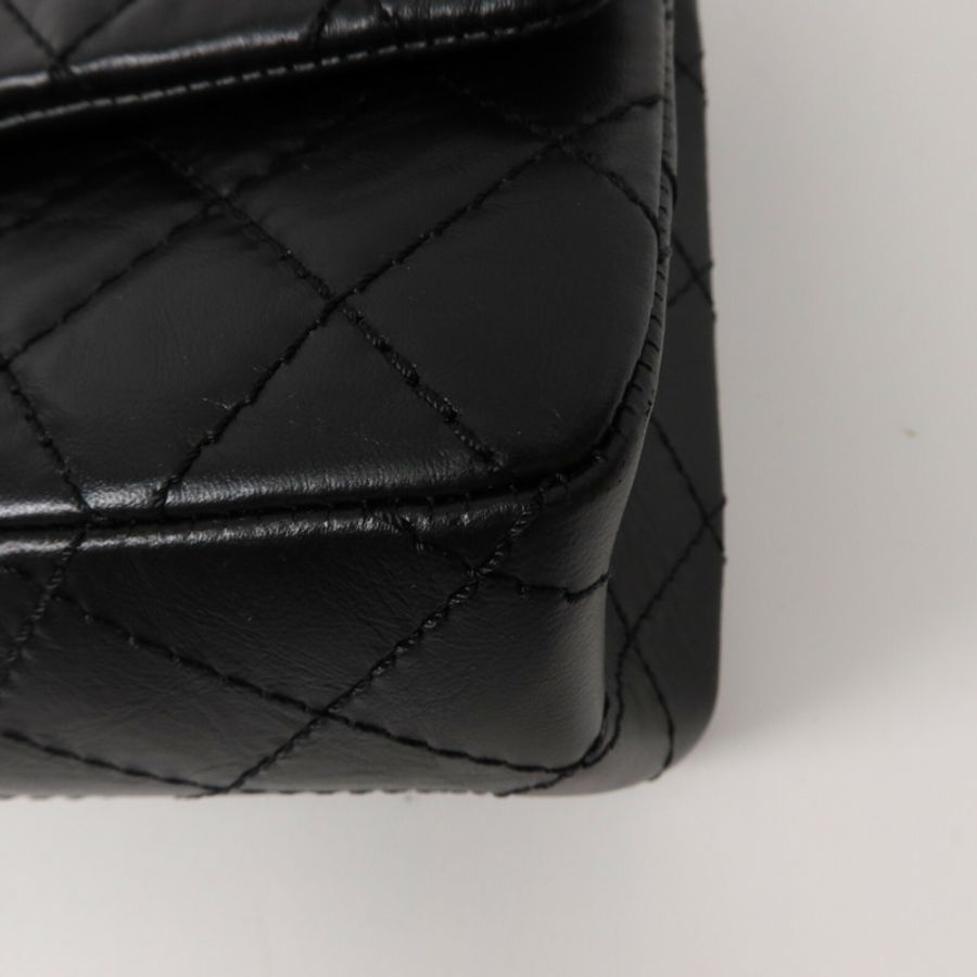 CHANEL 牛皮皮革2.55 Small鏈帶手挽肩背兩用袋-11