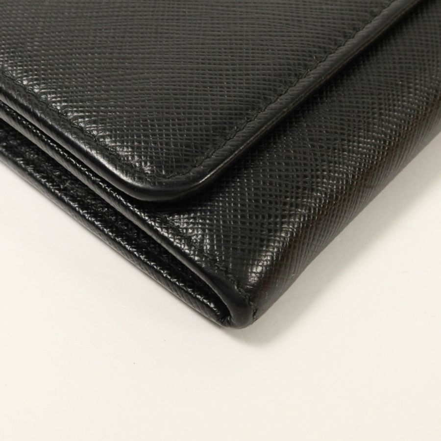 PRADA Saffiano皮革Long Wallet with Card Case長錢包連卡片套-13