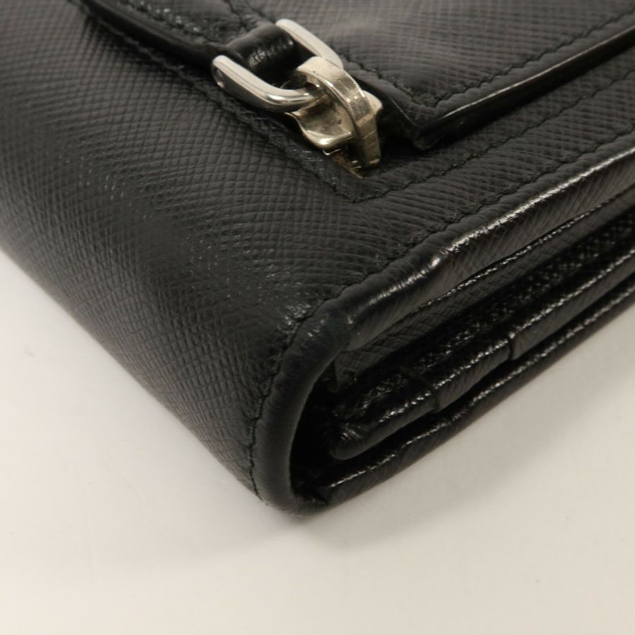 PRADA Saffiano皮革Long Wallet with Card Case長錢包連卡片套-15
