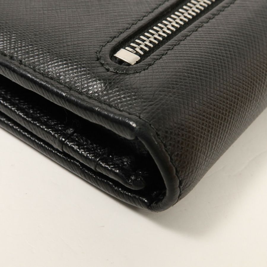 PRADA Saffiano皮革Long Wallet with Card Case長錢包連卡片套-16