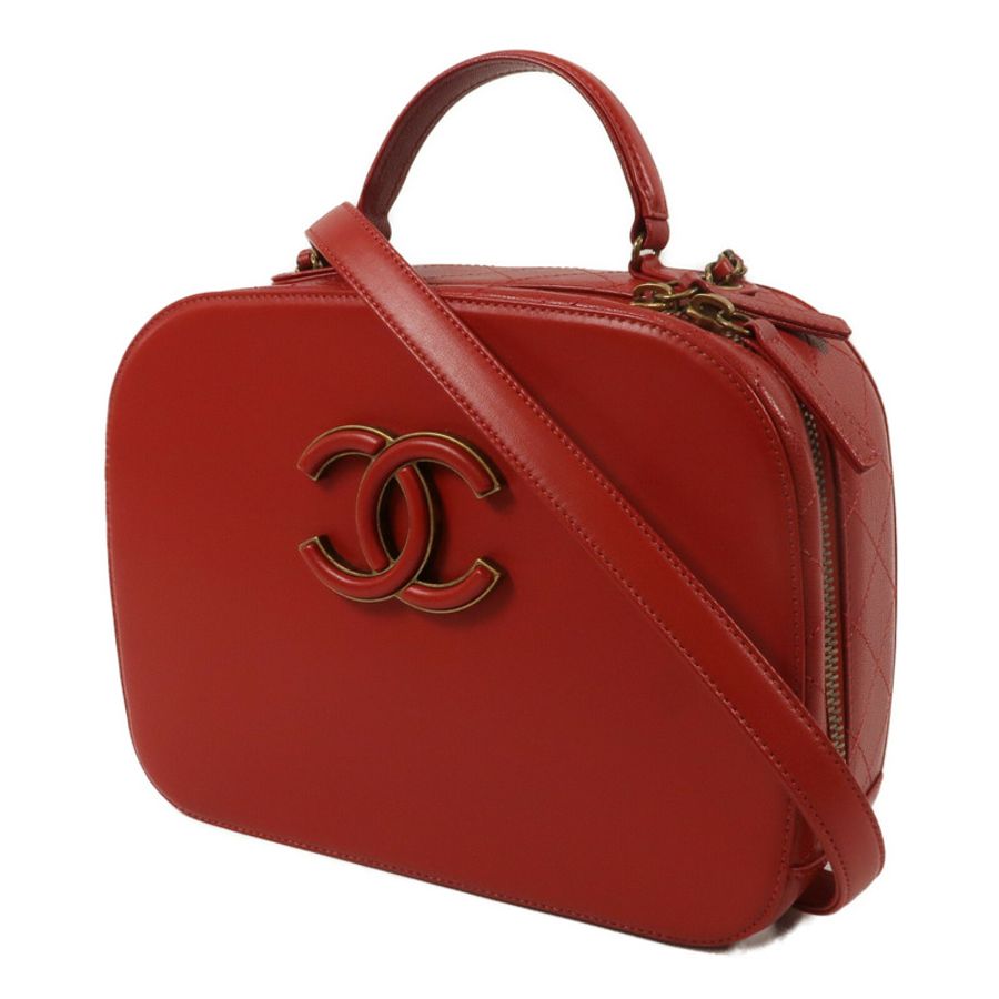 CHANEL 牛皮皮革Coco Curve Bag鏈帶手挽肩背兩用袋-1