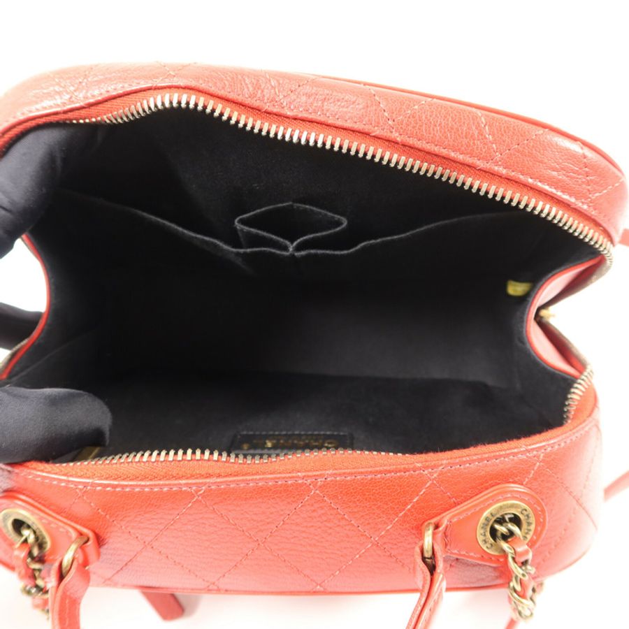 CHANEL 牛皮皮革Coco Curve Bag鏈帶手挽肩背兩用袋-4