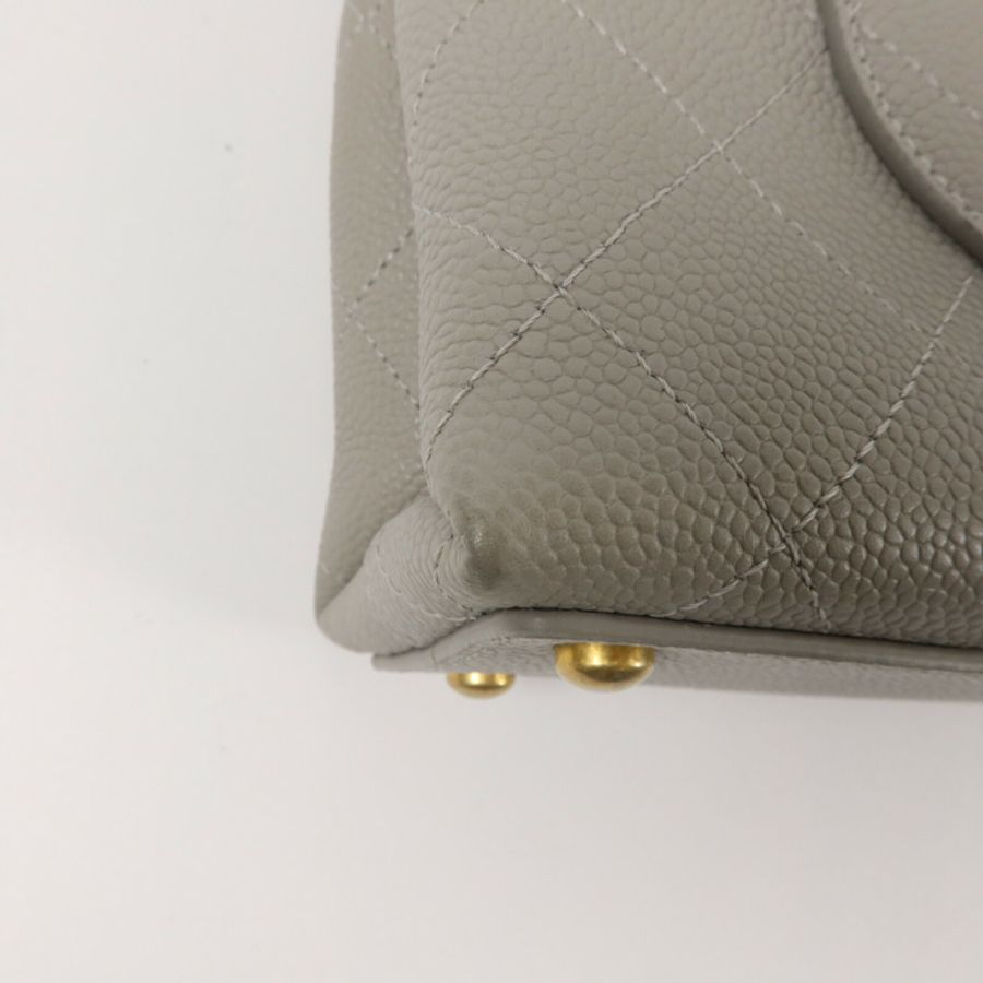 CHANEL 牛皮皮革Chain Shoulder鏈帶手挽肩背兩用袋-13