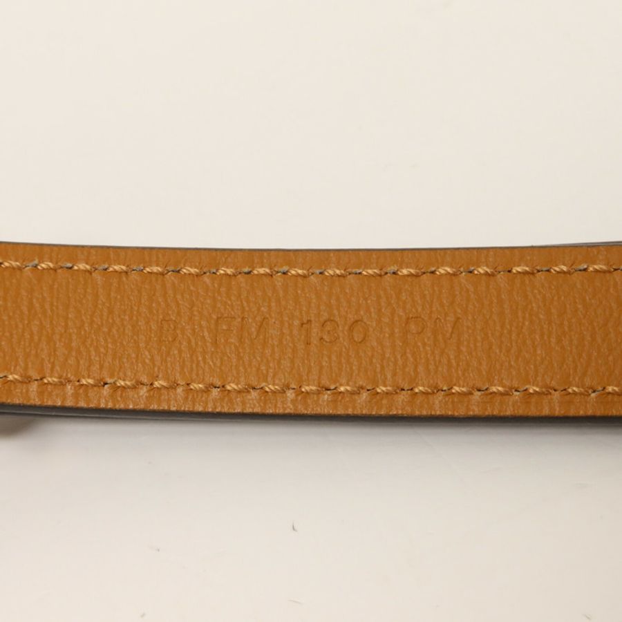 HERMES Epsom皮革Pop H Belt皮帶Noir-3