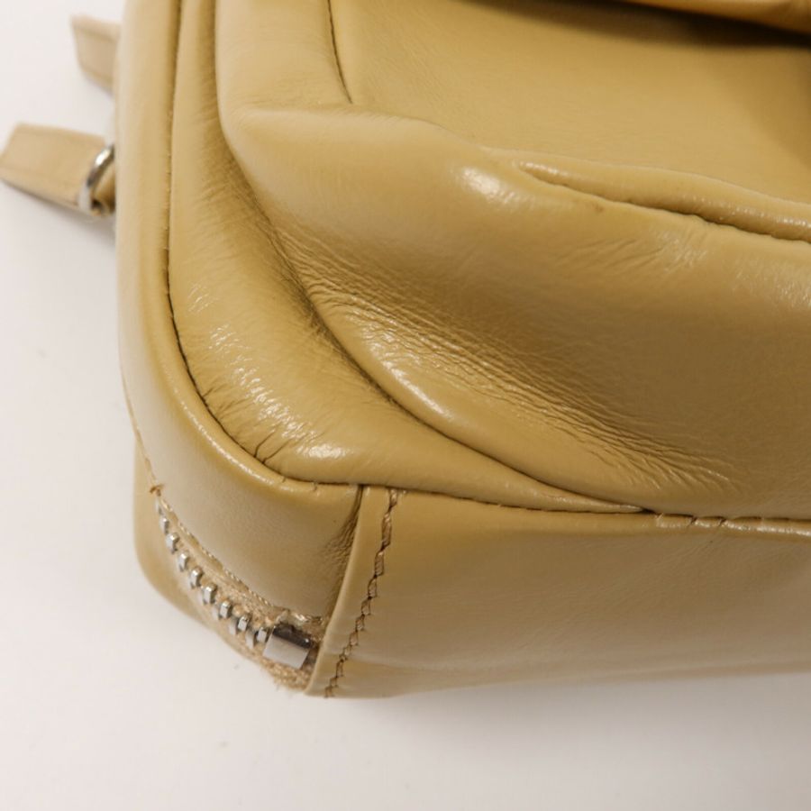 CHANEL 牛皮皮革Flap Bag鏈帶肩背袋-10