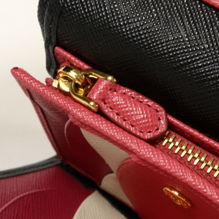 PRADA Saffiano皮革Fold Wallet錢包-8