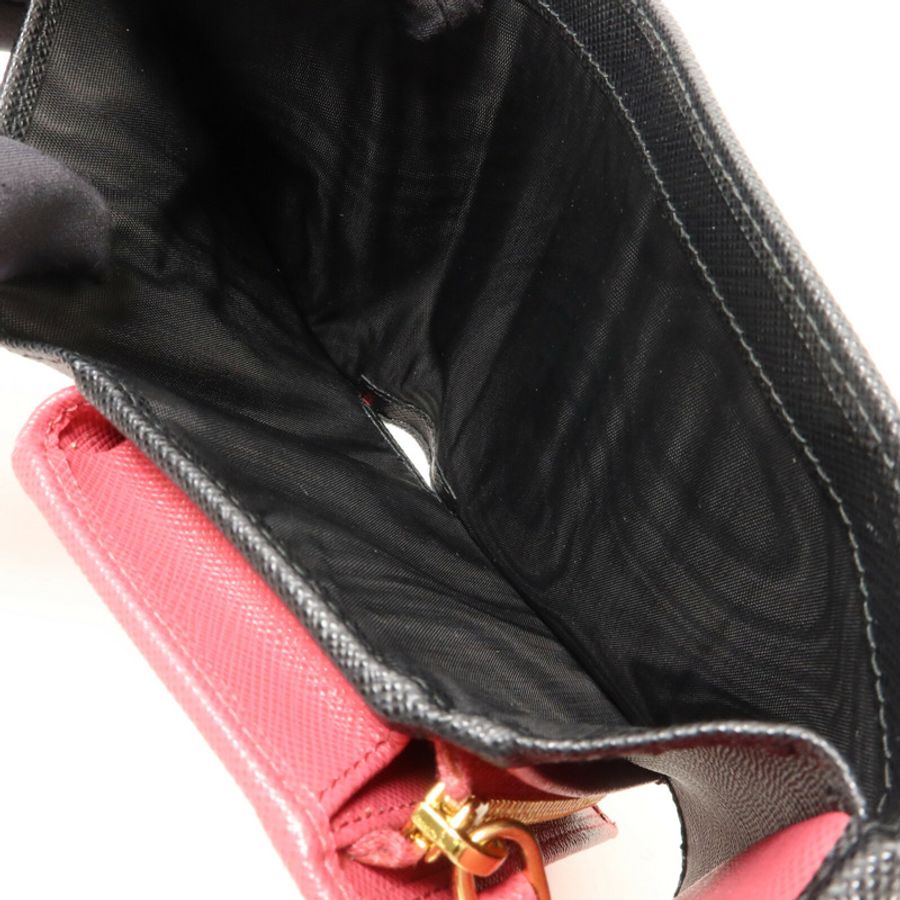 PRADA Saffiano皮革Fold Wallet錢包-13