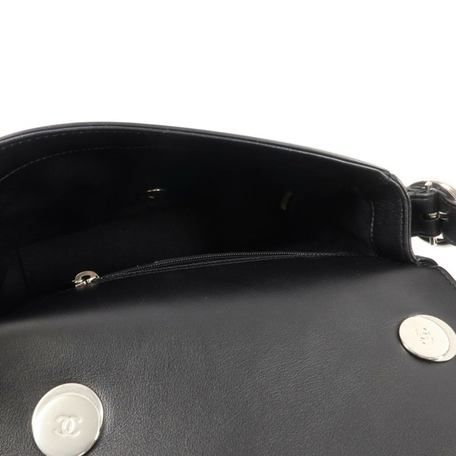 CHANEL 牛皮皮革Shoulder Bag鏈帶手挽肩背兩用袋-4