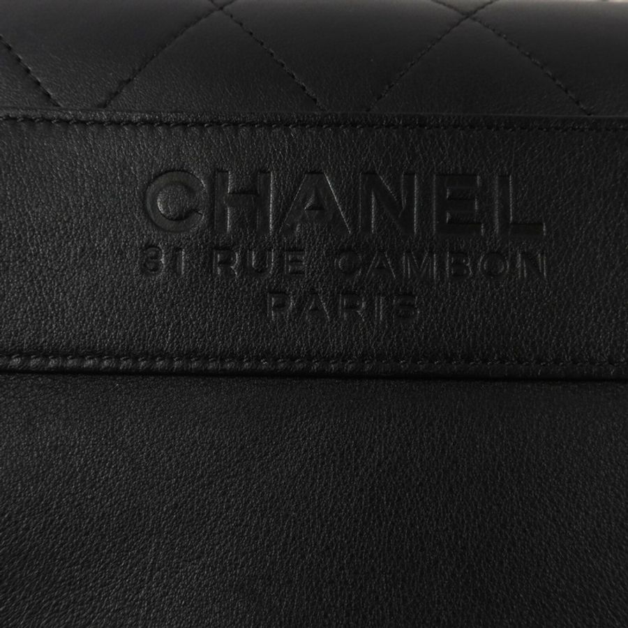CHANEL 牛皮皮革Shoulder Bag鏈帶手挽肩背兩用袋-6