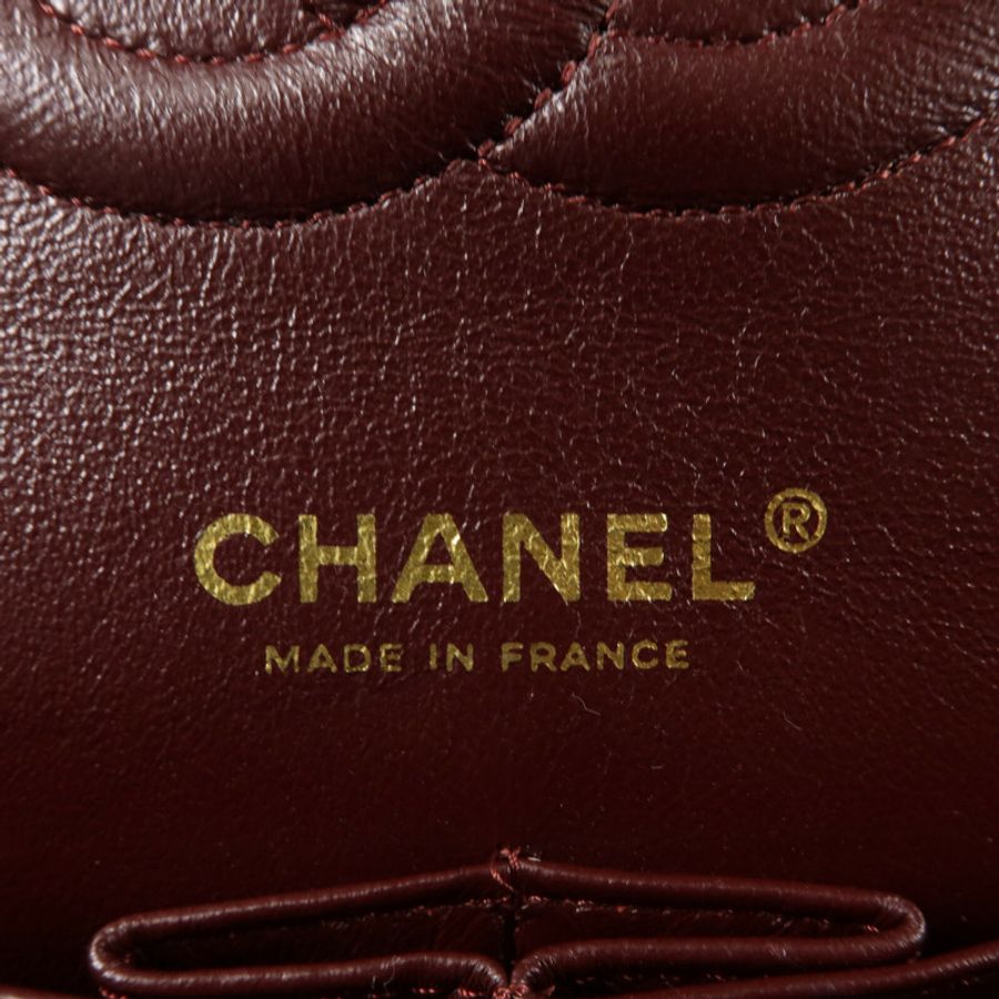 CHANEL 羊皮皮革Classic 25鏈帶肩背袋-5
