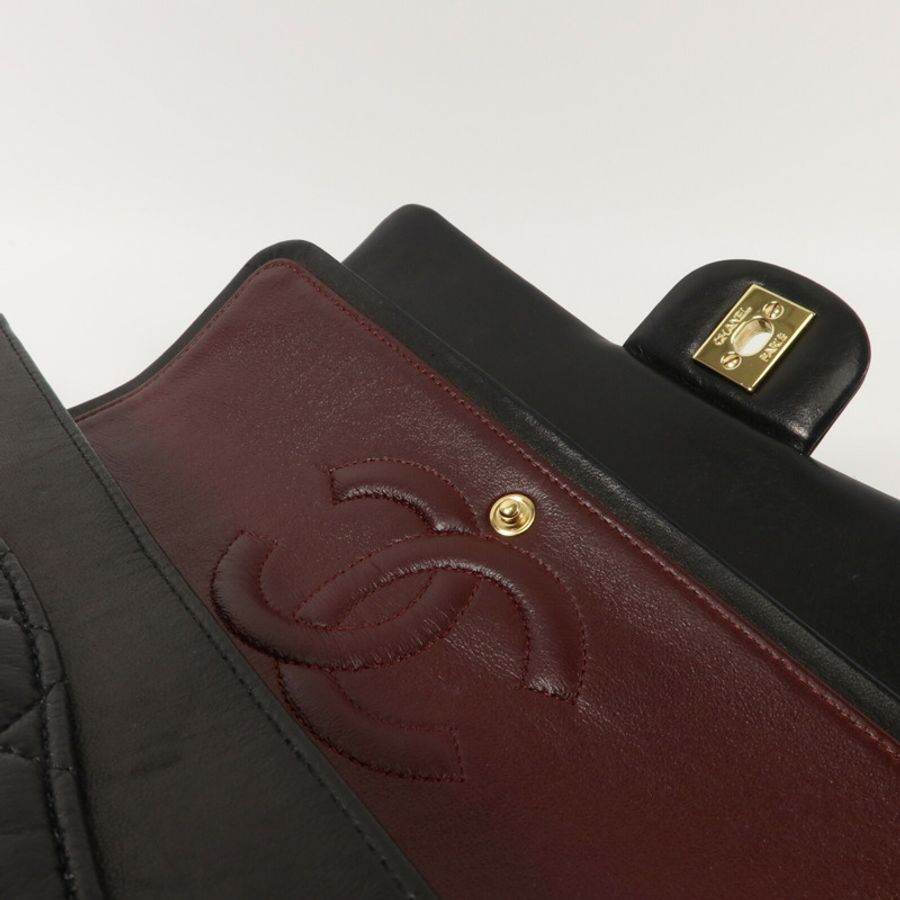 CHANEL 羊皮皮革Classic 25鏈帶肩背袋-10