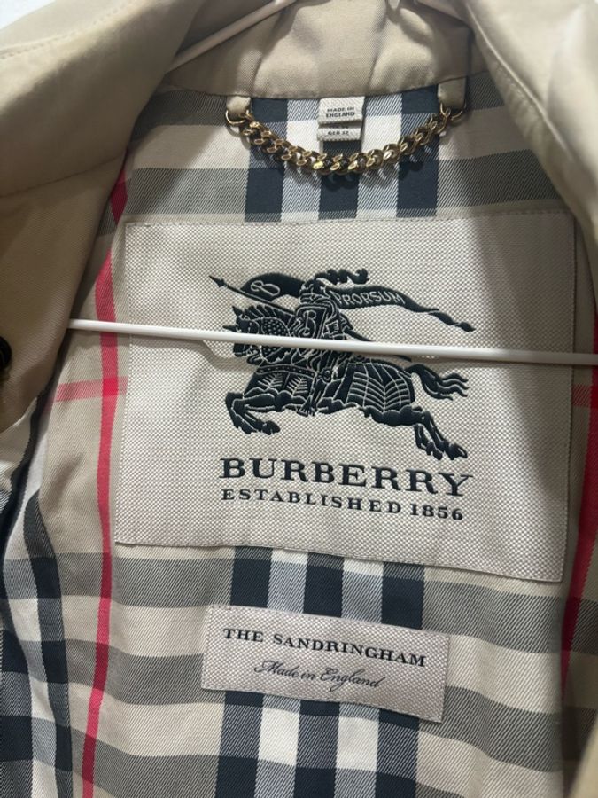 BURBERRY The Sandringham 中長版棉質風衣(卡其色)-2