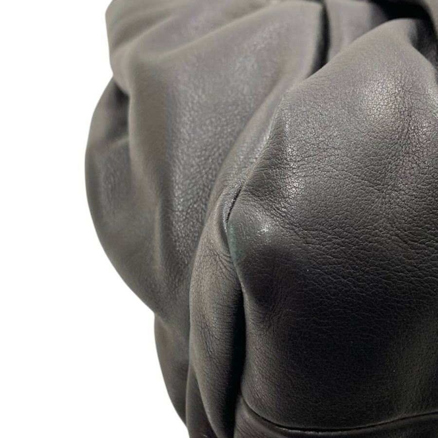 BOTTEGA VENETA 寶緹嘉 雲朵手提包 羊皮 黑色 銀釦-7