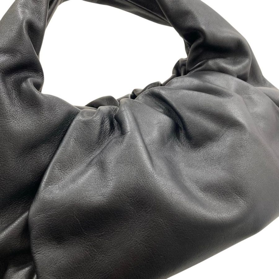 BOTTEGA VENETA 寶緹嘉 雲朵手提包 羊皮 黑色 銀釦-10