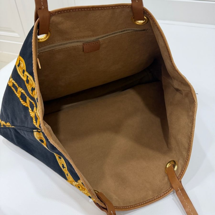 CELINE vintage 深藍 托特包 肩背包 手提包 購物包 購物袋 登機袋-15