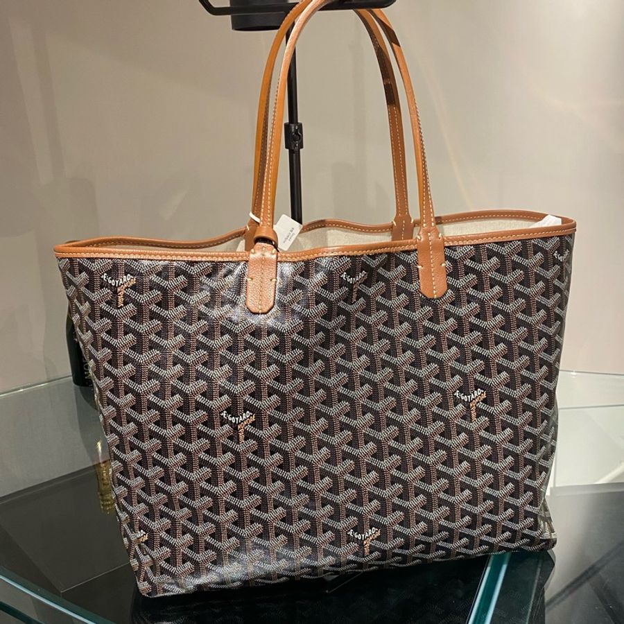 Goyard 亞麻棕色tote-1