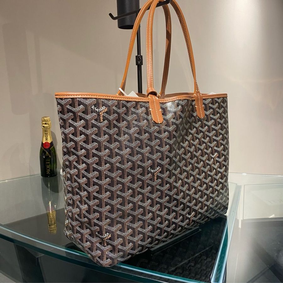 Goyard 亞麻棕色tote-3