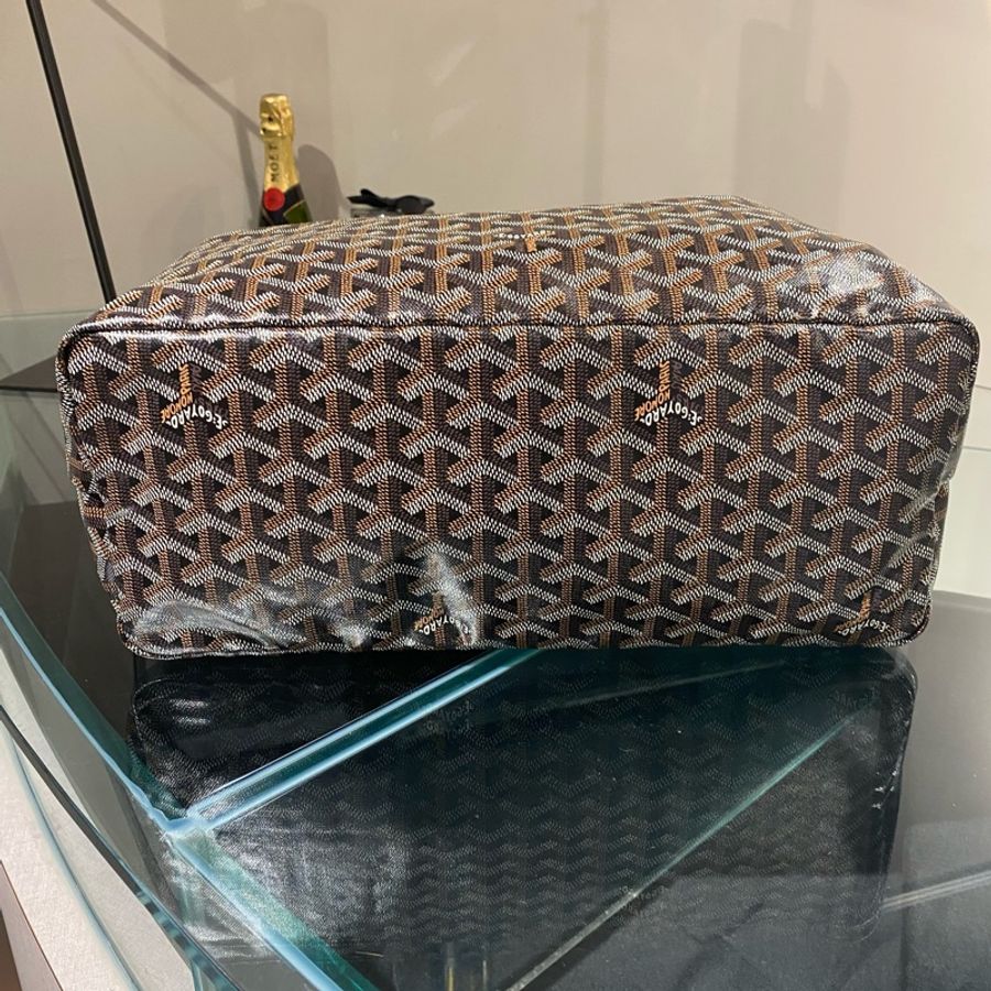 Goyard 亞麻棕色tote-4