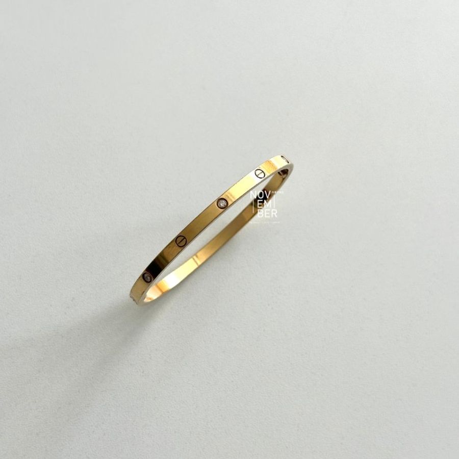 99新🆕 Cartier 卡地亞 LOVE手環 小型款6顆鑽石-1