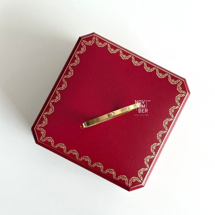 99新🆕 Cartier 卡地亞 LOVE手環 小型款6顆鑽石-2
