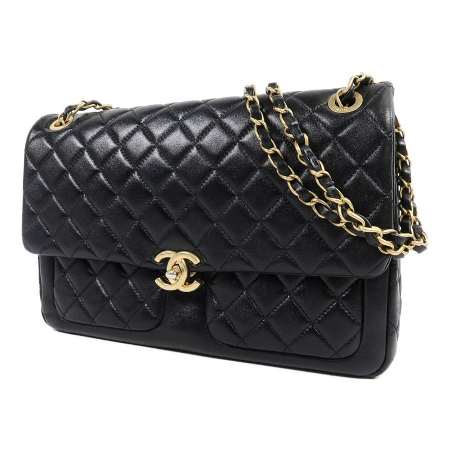 CHANEL 羊皮皮革Chain Shoulder Bag鏈帶肩背袋-2