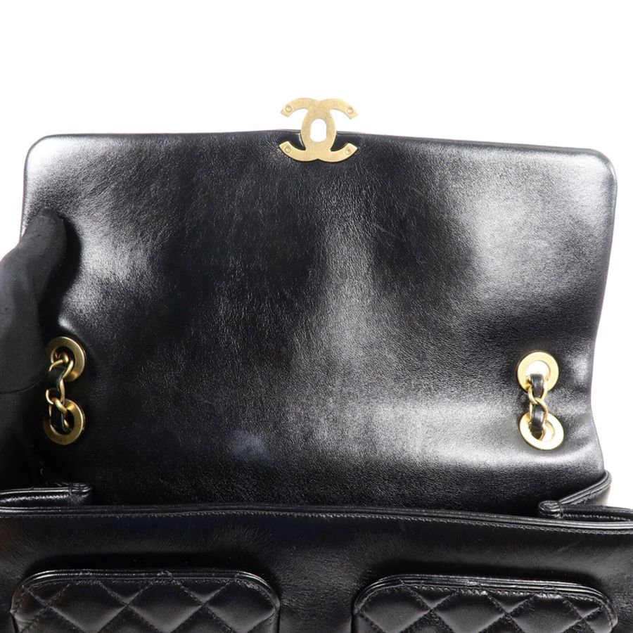 CHANEL 羊皮皮革Chain Shoulder Bag鏈帶肩背袋-15