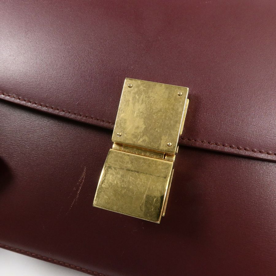 CELINE 牛皮皮革Classic Box Medium肩背袋-6