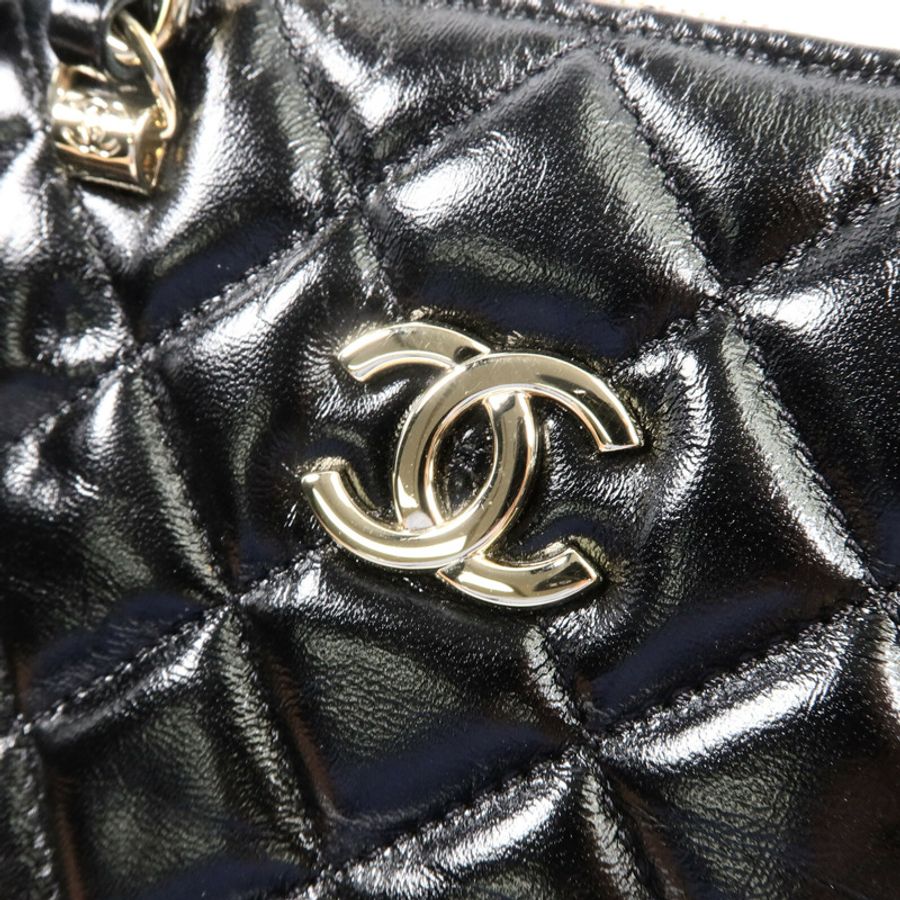 CHANEL 羊皮皮革2 Way Shoulder Bag鏈帶肩背袋-5